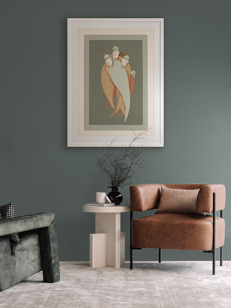 Gumnut Hide & Seek Green Framed Art Print | Lifestyle