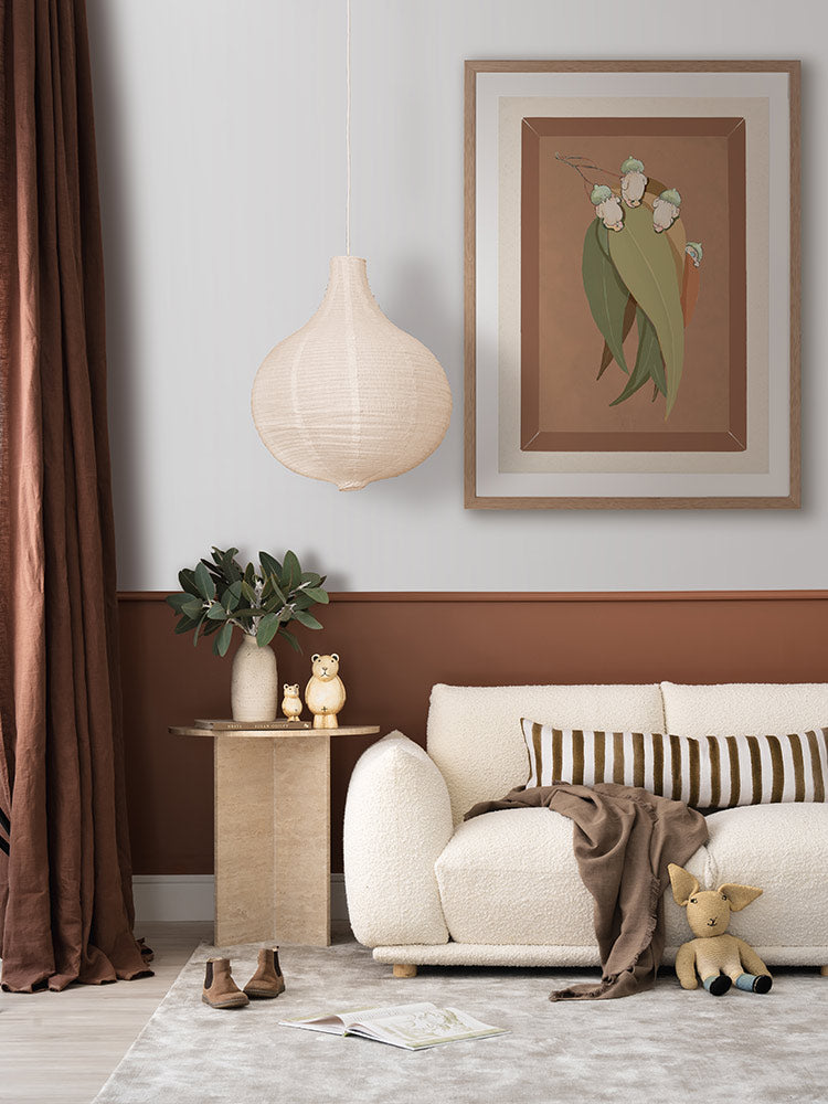 Gumnut Hide & Seek Clay Framed Art Print | Lifestyle