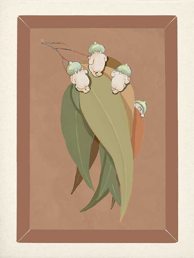 Gumnut Hide & Seek Clay Canvas Art Print