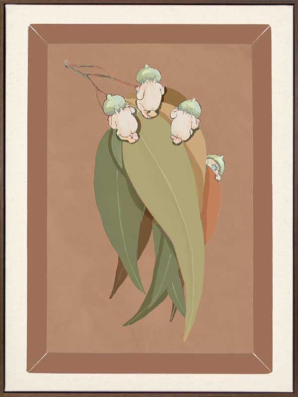 Gumnut Hide & Seek Clay Canvas Art Print