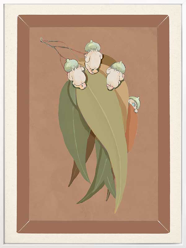 Gumnut Hide & Seek Clay Canvas Art Print