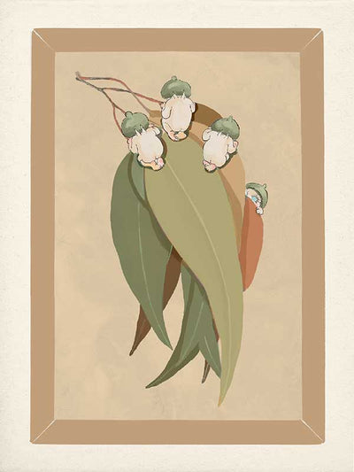 Gumnut Hide & Seek Neutral Canvas Art Print