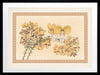 Pea Flower Poppets Neutral Framed Art Print