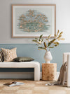 The Gumnut Spring Parade Light Blue Framed Art Print | Lifestyle