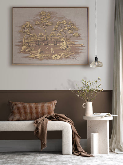 The Gumnut Spring Parade Mauve Canvas Art Print | Lifestyle