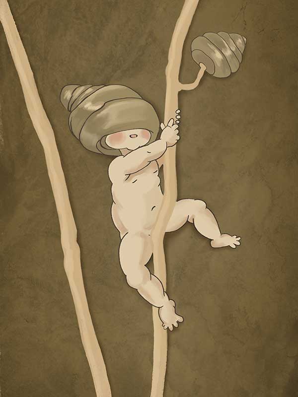 Gumnut Adventures I Brown Canvas Art Print