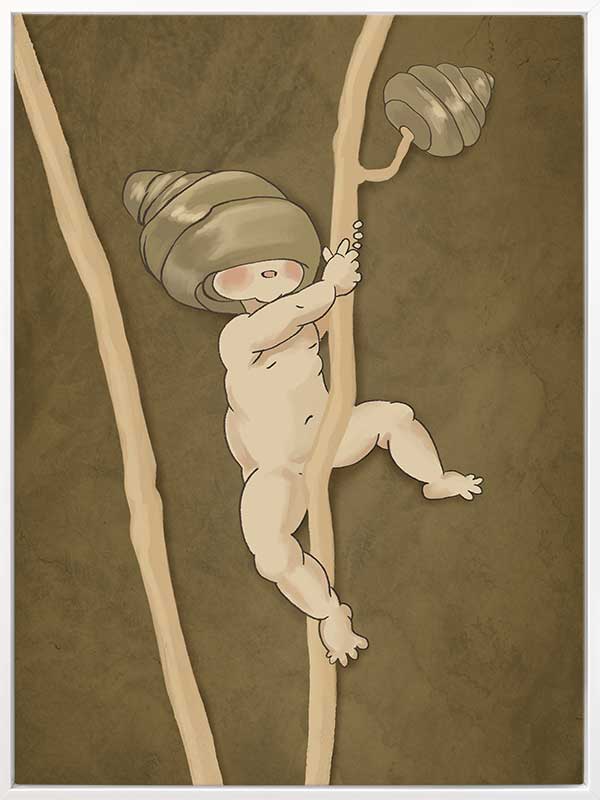 Gumnut Adventures I Brown Canvas Art Print