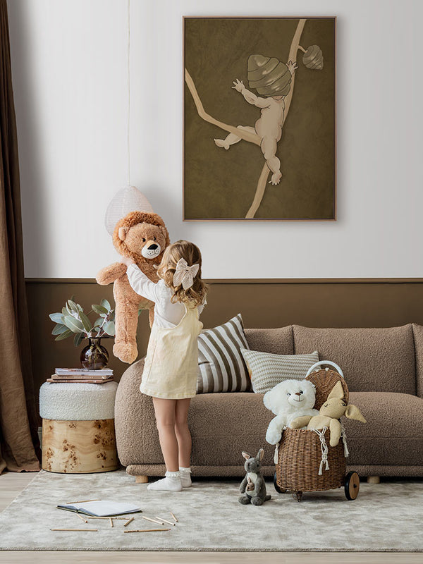 Gumnut Adventures III Brown Canvas Art Print | Lifestyle