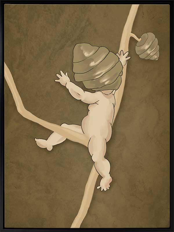 Gumnut Adventures III Brown Canvas Art Print