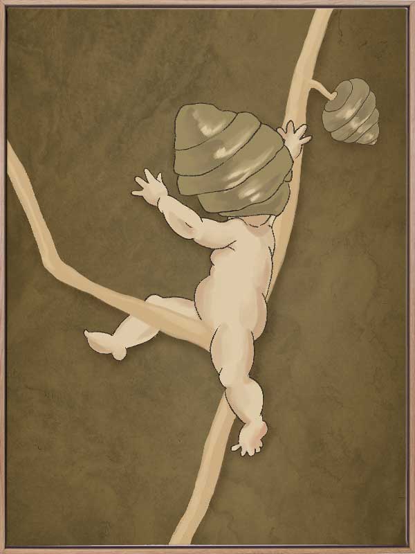 Gumnut Adventures III Brown Canvas Art Print