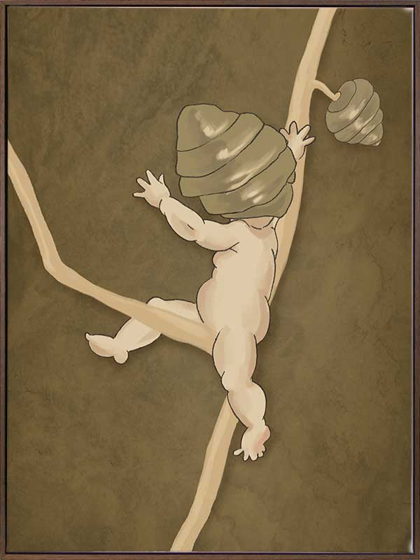 Gumnut Adventures III Brown Canvas Art Print