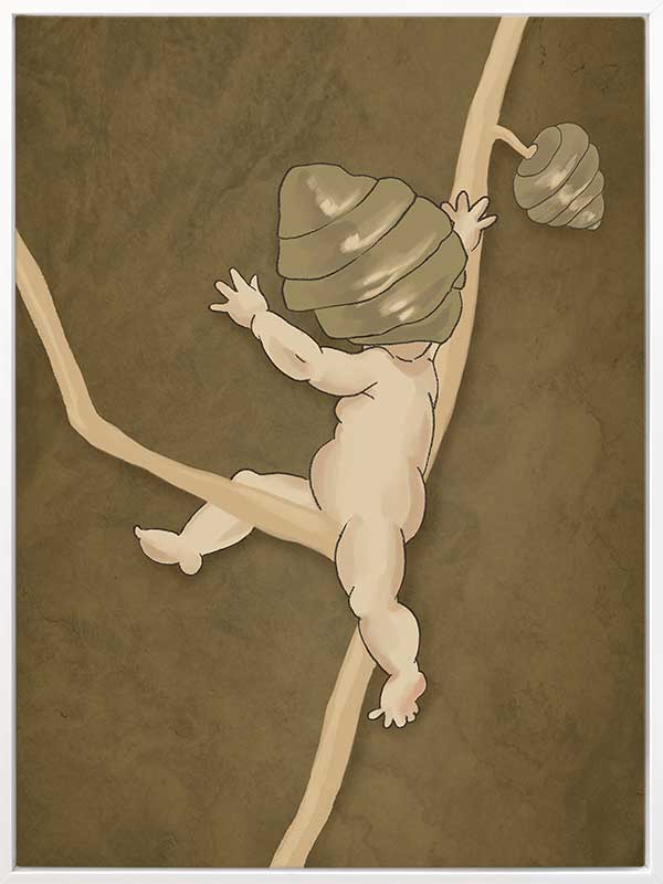 Gumnut Adventures III Brown Canvas Art Print