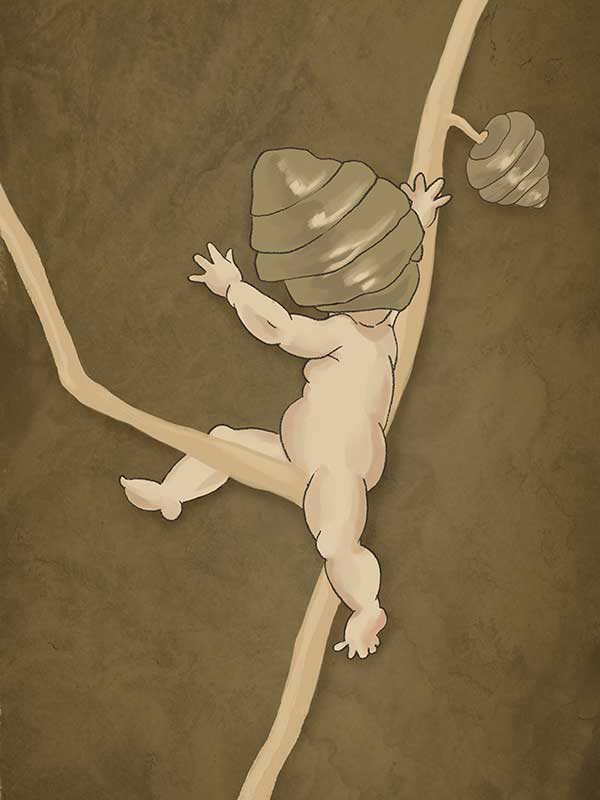 Gumnut Adventures III Brown Canvas Art Print