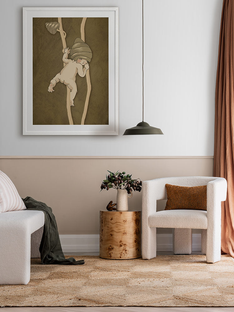 Gumnut Adventures II Brown Framed Art Print | Lifestyle