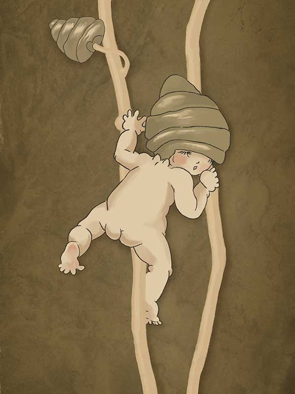 Gumnut Adventures II Brown Canvas Art Print