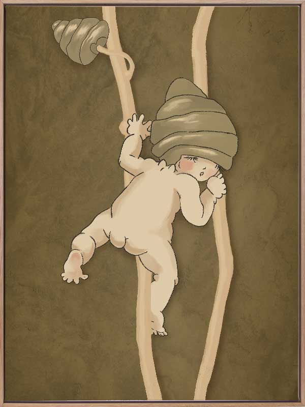 Gumnut Adventures II Brown Canvas Art Print