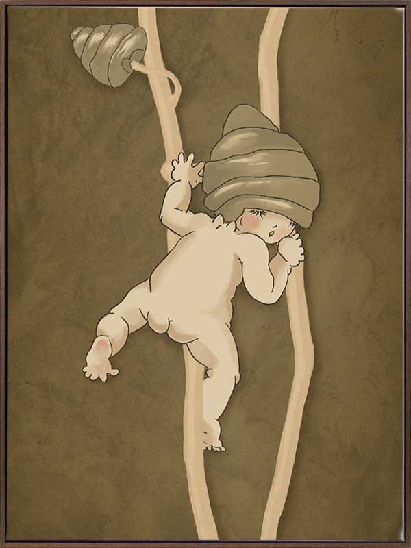 Gumnut Adventures II Brown Canvas Art Print