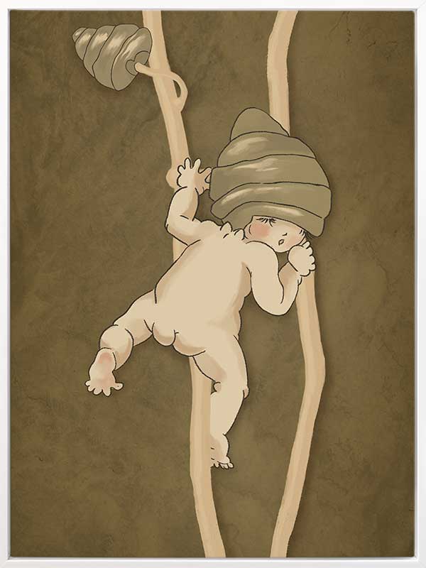 Gumnut Adventures II Brown Canvas Art Print