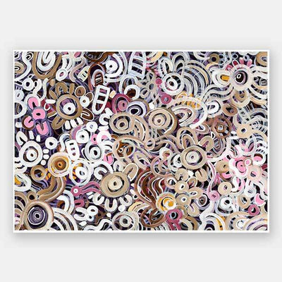 Connectedness Pink Unframed Art Print 