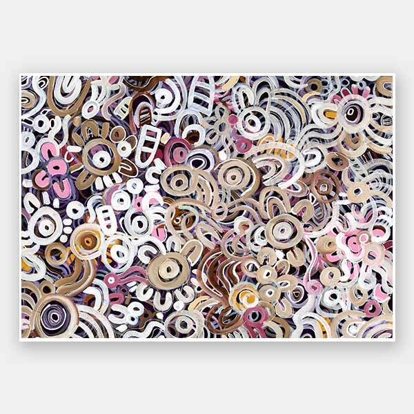 Connectedness Pink Unframed Art Print 