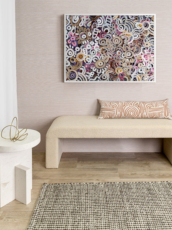 Connectedness Pink Canvas Art Print  | Lifestyle