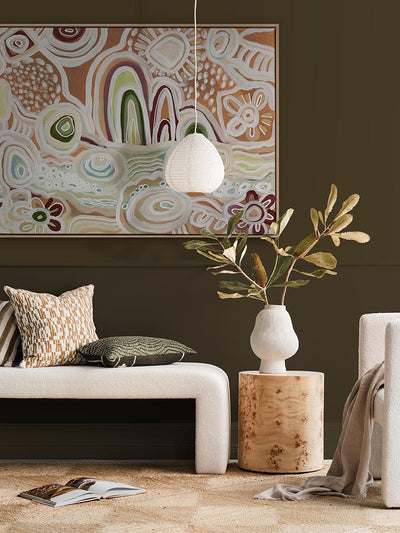 River Country Tan Canvas Art Print  | Lifestyle