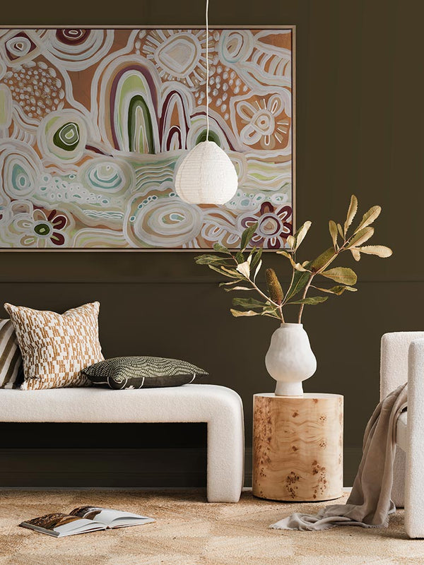 River Country Tan Canvas Art Print  | Lifestyle