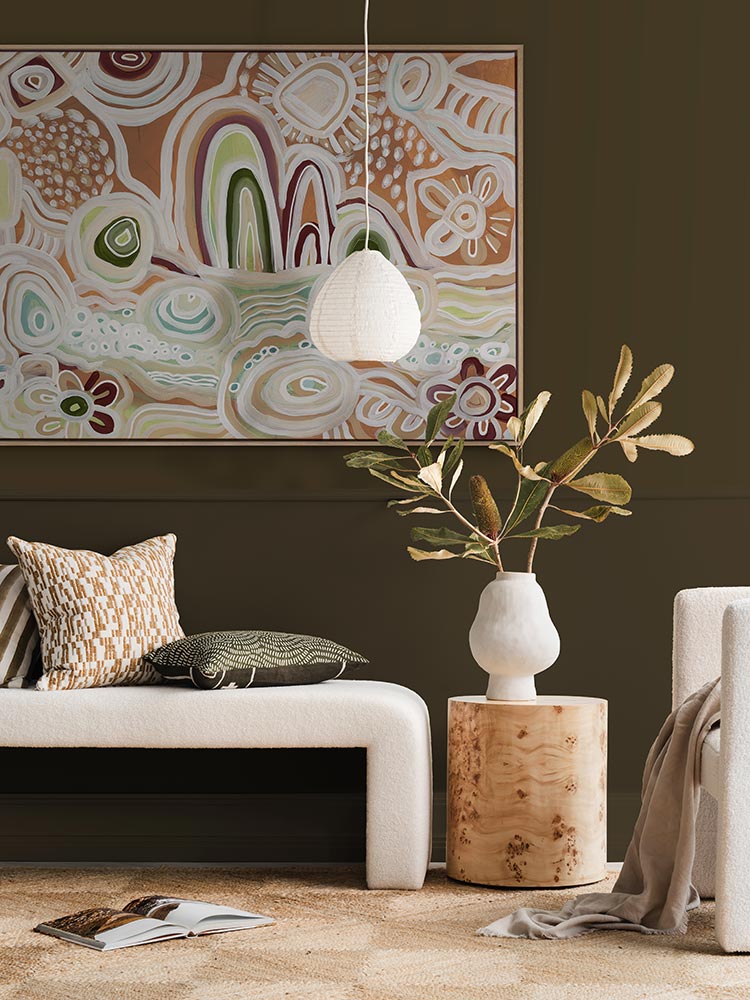 River Country Tan Canvas Art Print  | Lifestyle