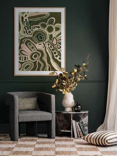 Flow of Country Framed Art Print | Lifestyle