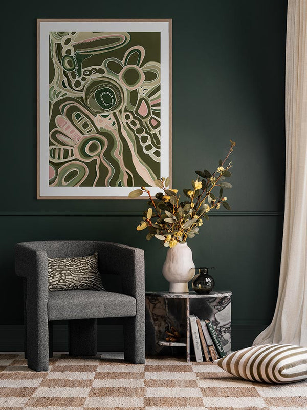 Flow of Country Framed Art Print | Lifestyle