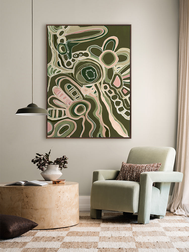 Flow of Country Canvas Art Print | Lifestyle