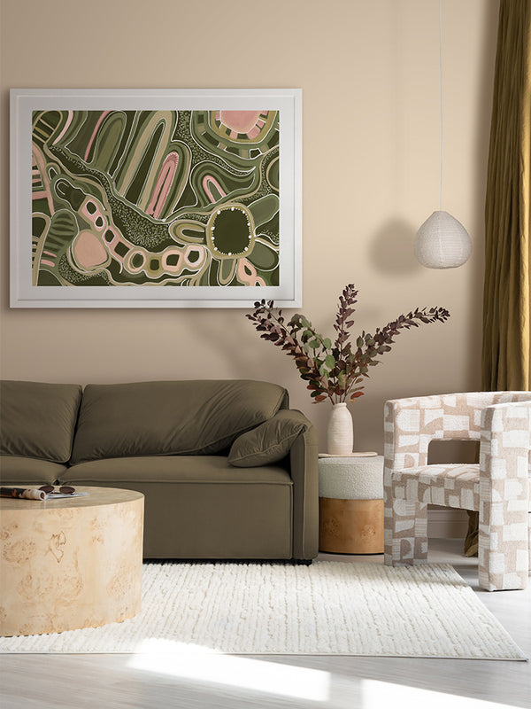 Burbang Framed Art Print | Lifestyle