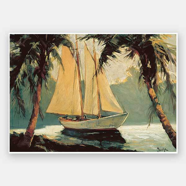 Golden Sails Unframed Art Print