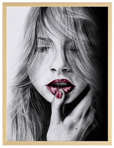 Spellbound Ruby Framed Art Print