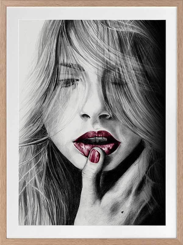 Spellbound Ruby Framed Art Print