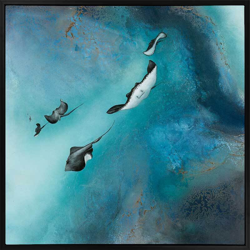 Stingrays Canvas Art Print