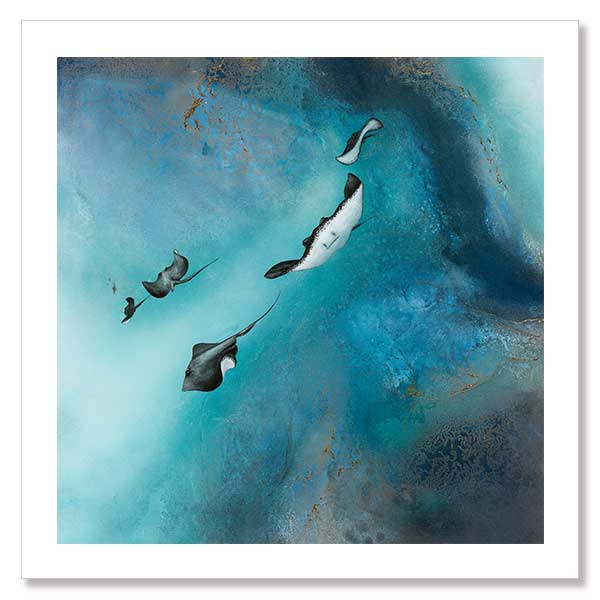 Stingrays Unframed Art Print