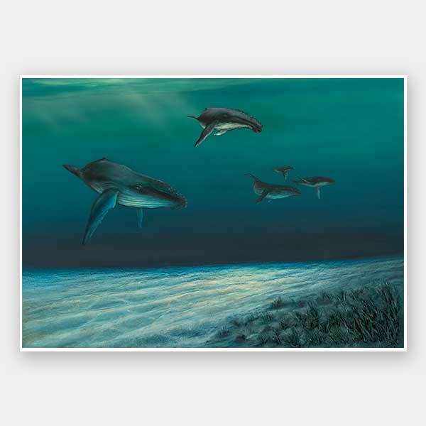 Whales Unframed Art Print