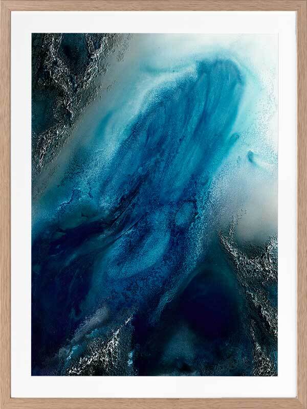 Ocean Blue Framed Art Print