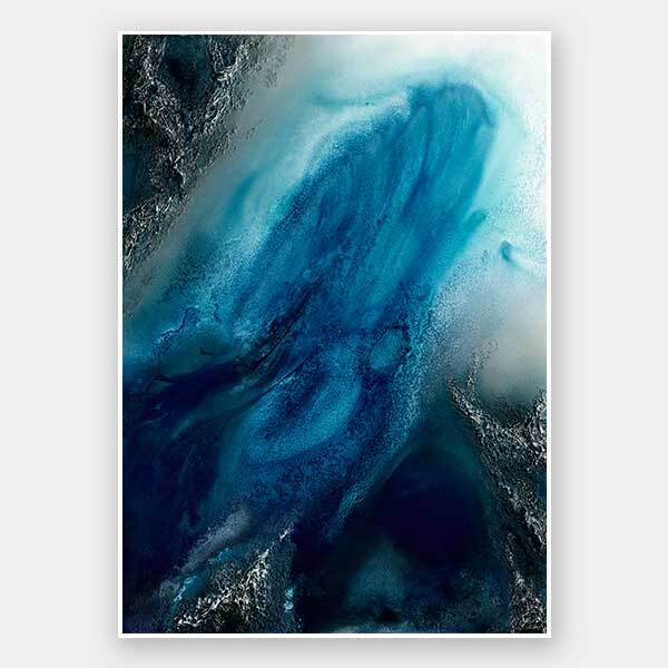 Ocean Blue Unframed Art Print