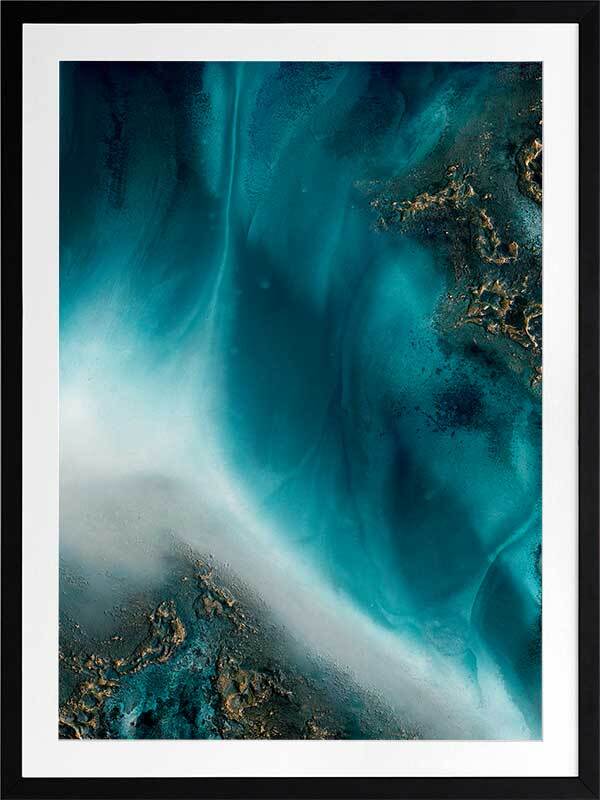 Coastal Flow Framed Art Print