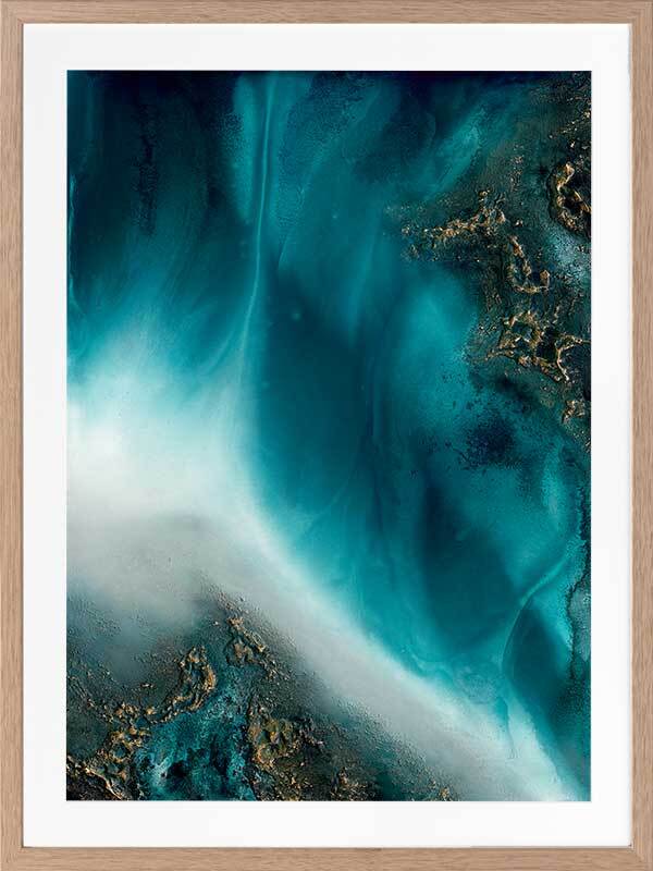 Coastal Flow Framed Art Print