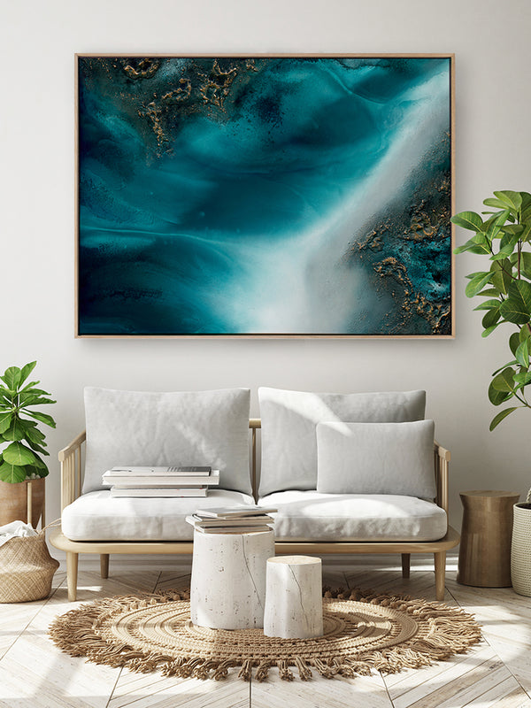 Coastal Flow Canvas Art Print | Lifestyle