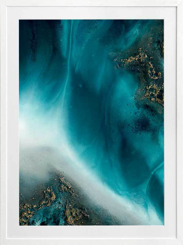 Coastal Flow Framed Art Print