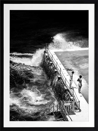 Icebergs Poster Framed Art Print