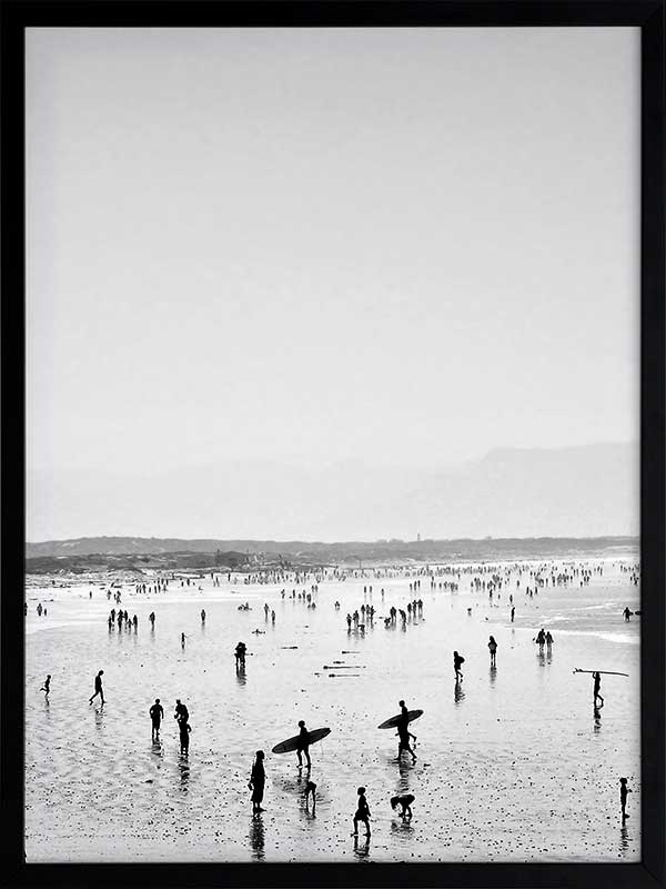 Summer Wave I Poster Framed Art Print