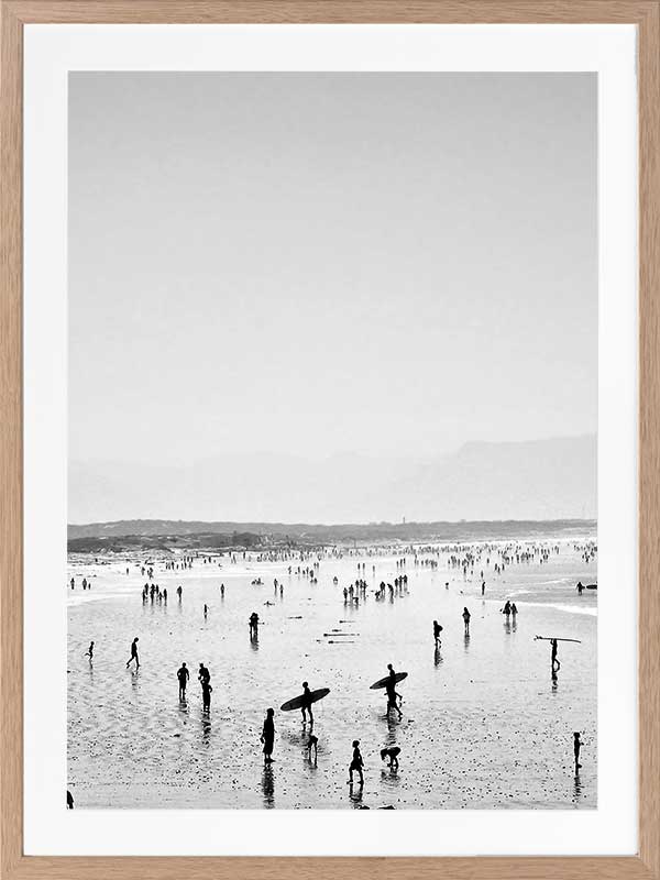 Summer Wave I Poster Framed Art Print