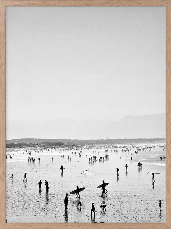 Summer Wave I Poster Framed Art Print