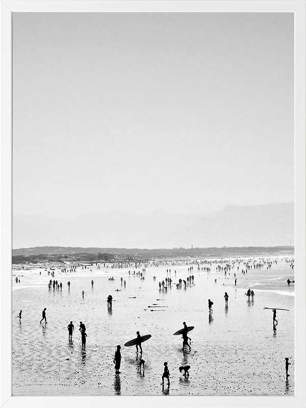 Summer Wave I Poster Framed Art Print