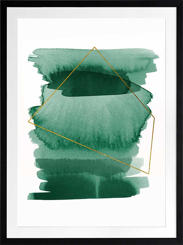 Greenset Poster Framed Art Print